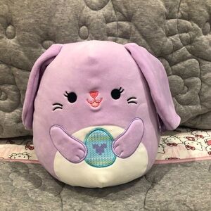 🐰 Squishmallows Bubbles The Pastel Purple Easter Bunny W Egg 8” Kellytoy BNWT